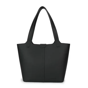 Carlheim Women's Totebags ELLA PREMIUM Genuine Leather, Black - Torebki damskie - miniaturka - grafika 1