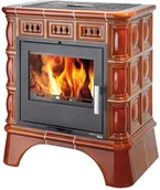 Piece wolnostojące - Haas+Sohn piecyk MATERA z wymiennikiem kafle miodowe - miniaturka - grafika 1