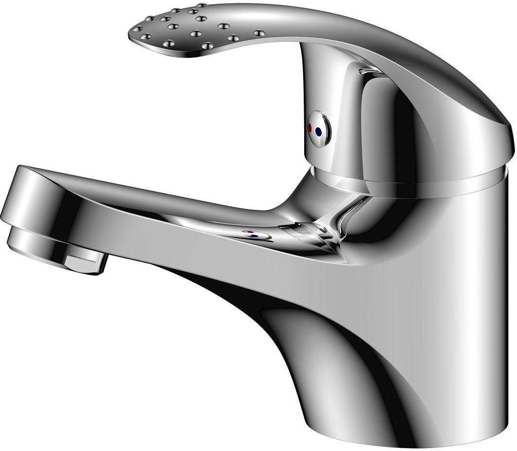 Washbasin mixer AQUALINE SHARK 18 VOL, short spout