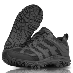 Merrell - Niskie buty wojskowe - Moab 3 Tactical - Czarne - J003909 - Odzież taktyczna i umundurowanie - miniaturka - grafika 1