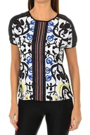 Bluzki damskie - Koszulka damska Desigual Sabrina wzorzysta bluzka-S - miniaturka - grafika 1