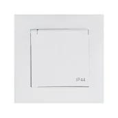 Wyłączniki światła i elektryczne - LEDart ELEKTRO - PLAST pojedyncze 2P + Z CARLA biały ELEKTRO - PLAST - miniaturka - grafika 1