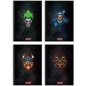 Zeszyty szkolne - Herlitz Game Avatars Kołozeszyt Brulion A5 Kratka MIX 100 Kartek 1 Sztuka - miniaturka - grafika 1