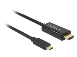Delock Kabel adapter USB-C HDMI DisplayPort Alternate Mode M/M 3m czarny - Kable komputerowe i do monitorów - miniaturka - grafika 1