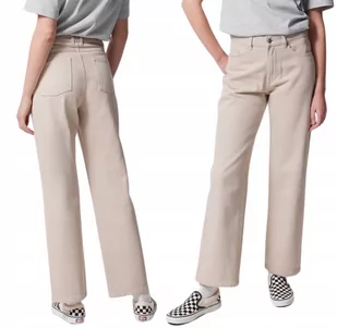 Jeansy straight z prostymi nogawkami damskie Outhorn OTHWSS24TTROF723-12S Biały - Legginsy - miniaturka - grafika 1