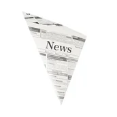 Opakowania gastronomiczne - PapStar Torebki rożki z imitacji pergaminu, 32,5 x 23 x 23 cm 1000szt. 85499 - miniaturka - grafika 1