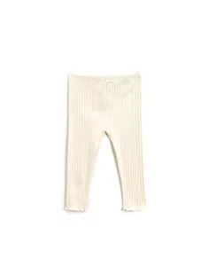 Koton Legginsy z prążkowanymi ściągaczami dla dziewczynek, biały (000), 12-18 Miesiące - Legginsy - miniaturka - grafika 1
