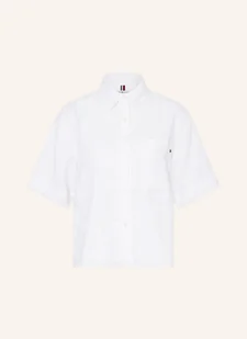 Tommy Hilfiger Koszula Z Lnu weiss - TOMMY HILFIGER - Koszule damskie - miniaturka - grafika 1