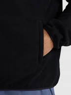 Bluzy męskie - 4F POLAR BLUZA MĘSKA ROZPINANA Z KAPTUREM CZARNA NA SUWAK M - miniaturka - grafika 1