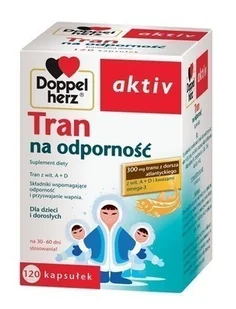 Queisser Pharma Doppelherz Aktiv Tran na odporność 120 szt. - Przeziębienie i grypa - miniaturka - grafika 1