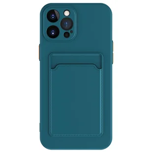 Ochronne etui na telefon komórkowy iPhone 12 13 14 15 Plus Pro Max Etui na kartę, kolor: zielony, wybierz model: Apple iPhone 15 Pro - Etui i futerały do telefonów - miniaturka - grafika 1