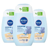 Kosmetyki kąpielowe dla dzieci - ﻿NIVEA BABY Szampon łagodny do włosów dla dzieci niemowląt 3 x 200 ml - miniaturka - grafika 1