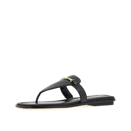 Michael Kors Damskie sandały Lena Stringi, 7 UK, Czarny, 40 EU