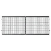 Akcesoria do ogrodzeń - Brama dwuskrzydłowa 3D 4,00 x 1,50 ocynk + RAL7016 połysk - miniaturka - grafika 1