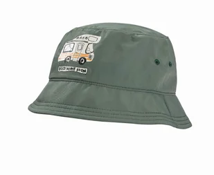 Kapelusz dziecięcy Jack Wolfskin AT HOME BUCKET HAT K hedge green - S - Czapki dla dzieci - miniaturka - grafika 1