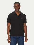 Koszulki męskie - Calvin Klein Jeans Polo LV040EM269 Czarny Regular Fit - miniaturka - grafika 1