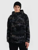 Bluzy męskie - 4F Polar z kapturem regular męski - multikolor XXL - miniaturka - grafika 1