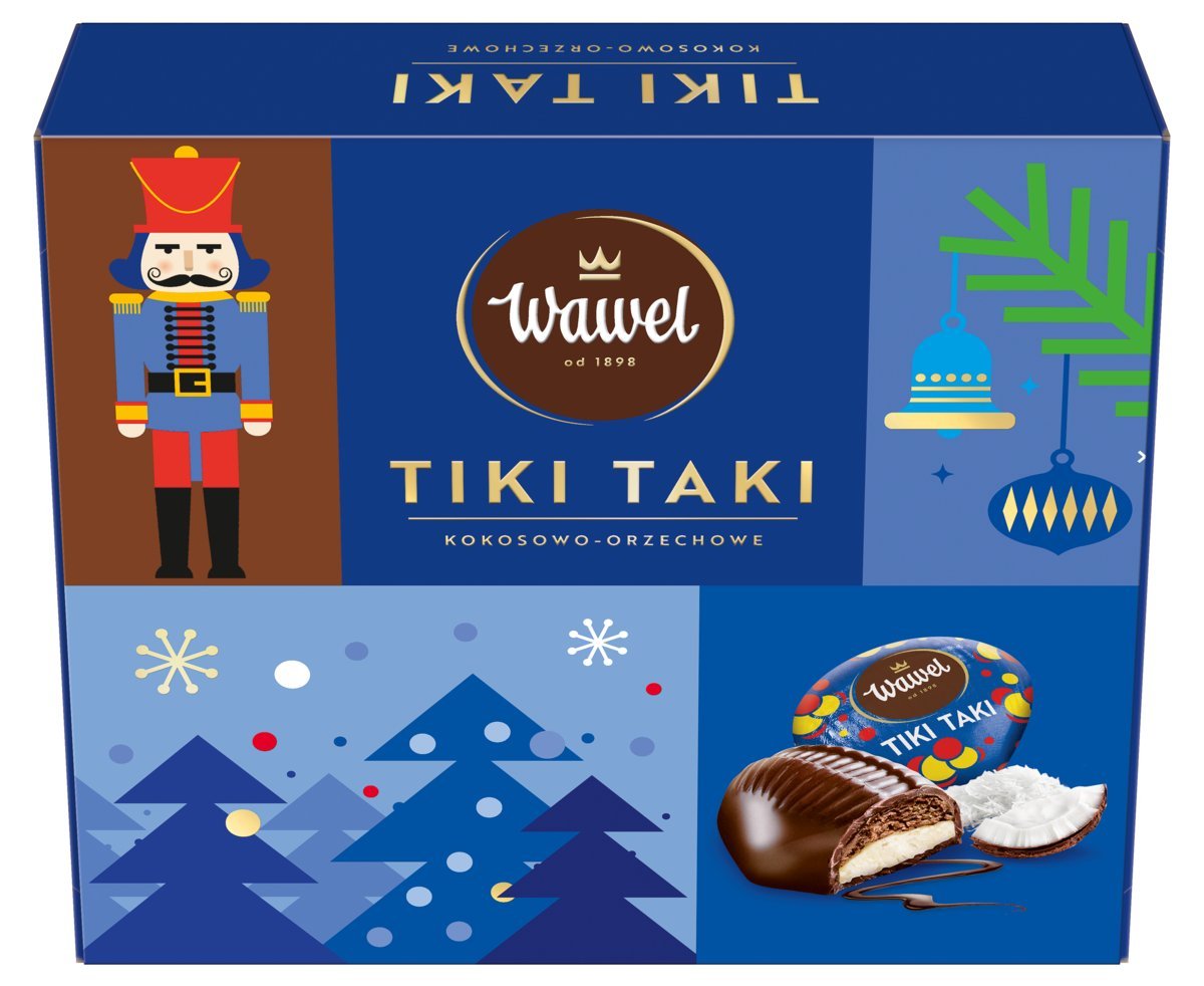 Bombonierka Czekoladki Nadziewane Tiki Taki Oferta Zimowa Wawel 155g