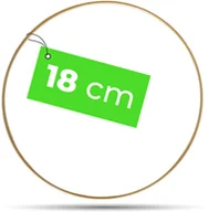 Wyposażenie pokoiku dziecięcego - Obręcz koło metalowe ZŁOTY MAT 18 cm łapacz snów - miniaturka - grafika 1