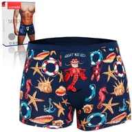 Majtki męskie - CORNETTE Bokserki Męskie TATTOO 280/208 Lobster Rozmiar L - miniaturka - grafika 1