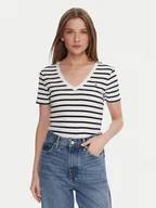 Koszulki i topy damskie - Tommy Hilfiger T-Shirt WW0WW40584 Biały Regular Fit - miniaturka - grafika 1