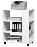 Stoły i stoliki do biura - Elior Biały stolik pod drukarkę na kółkach K0-T46 - miniaturka - grafika 1