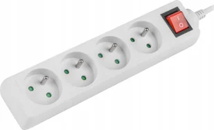 Listwa zasilająca Lanberg Listwa Zasilająca Przedłużacz 1,5m 4x230V włącznik - Listwy zasilające - miniaturka - grafika 1