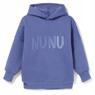 NUNU bluza dziecięca bawełna fioletowy rozmiar 104/110 - Bluzy dla dziewczynek - miniaturka - grafika 1