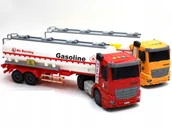 Zabawki zdalnie sterowane - CYSTERNA ZABAWKOWA – CIĘŻĄRÓWKA Z NACZEPĄ, ŚWIATŁO + DŹWIĘK (2 kolory) - miniaturka - grafika 1