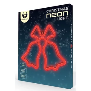 Neon FOREVER TF1 Christmas Dzwonki Czerwony Bat + USB FLNE17 - Pozostałe oświetlenie - miniaturka - grafika 2
