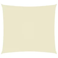 Parasole ogrodowe - vidaXL Żagiel ogrodowy, tkanina Oxford, prostokątny, 4x5 m, kremowy vidaXL - miniaturka - grafika 1