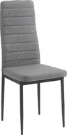 Krzesła - kontrast Krzesło tapicerowane nowoczesne do jadalni salonu Mark6 szare - miniaturka - grafika 1