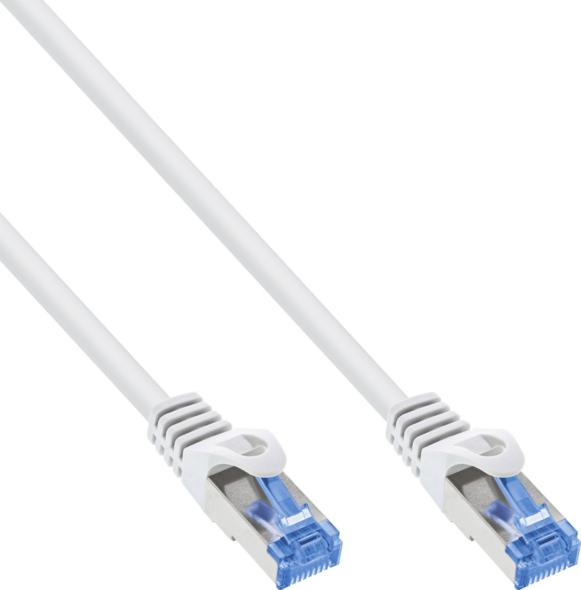 InLine 100 sztuk B-Pack ® Cat.6A S/FTP LSZH kabel krosowy, CCA, biały, 0,50m