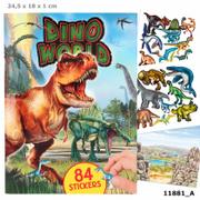 Zeszyty szkolne - Dino World Kreatywny skoroszyt 84 naklejki 32 podniesione 52 standardowe) - miniaturka - grafika 1