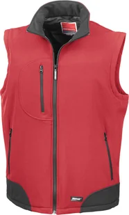 Result Bluza męska 3-warstwowa Softshell R123X Wielokolorowy czerwony/czarny L - Bluzy męskie - miniaturka - grafika 1