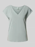 Koszulki i topy damskie - T-shirt o kroju comfort fit z mieszanki modalu model ‘FREE’ - miniaturka - grafika 1