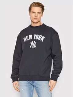 Bluzy męskie - New Era Bluza New York Yankees Heritage 12893149 Granatowy Regular Fit - grafika 1