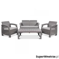 Meble ogrodowe - Zestaw Corfu 2-Set LYON : Kolor - cappuccino/piasek BK-004591 - miniaturka - grafika 1