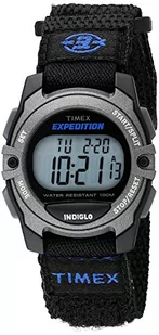 Timex Zegarek Unisex Expedition Mid-Size CAT cyfrowy wyświetlacz czarny pasek zapinany na rzep TW4B02400 - Paski - miniaturka - grafika 1