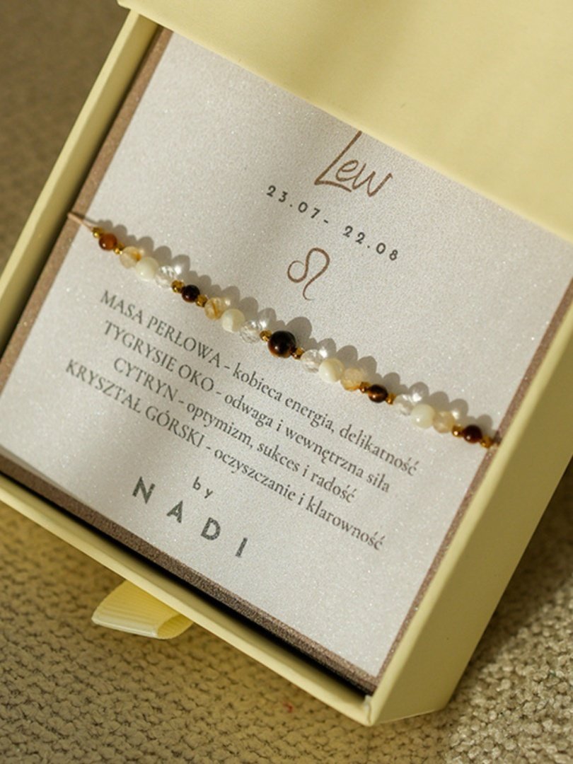 Bransoletka znak zodiaku LEW No2 - byNADI