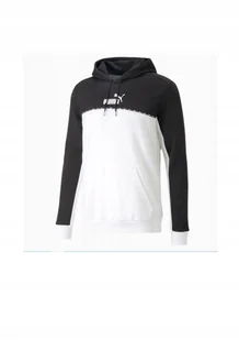 BLUZA MĘSKA Z KAPTUREM ESSENTIALS BLOCK TAPE PUMA - Bluzy męskie - miniaturka - grafika 1