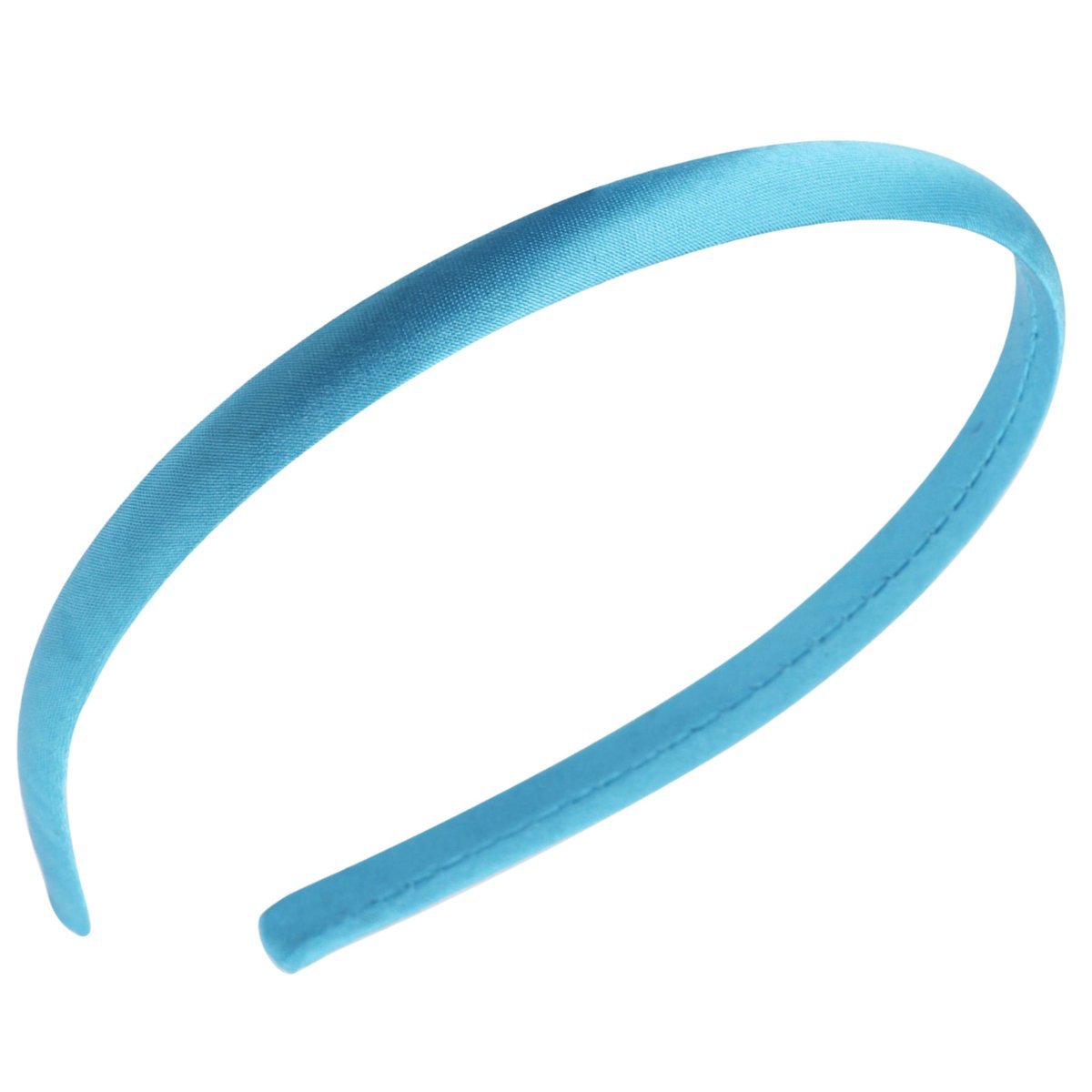 Opaska do włosów Niebieska na Głowę Wąska Gładka Satynowa Lekka i Trwała