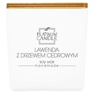 Świeca sojowa zapachowa LAWENDA Z DRZEWEM CEDROWYM 220g - Świece Świeca sojowa zapachowa LAWENDA Z DRZEWEM CEDROWYM 220g - Świece - miniaturka - grafika 1