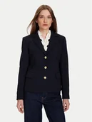 Marynarki i żakiety damskie - Tommy Hilfiger Marynarka WW0WW46660 Granatowy Slim Fit - miniaturka - grafika 1