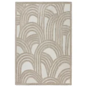 Dywany - Dywan Boho Cora 200x300 cm abstrakcja beżowy - miniaturka - grafika 1