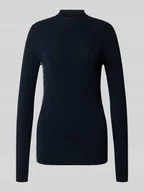 Swetry damskie - Sweter z dzianiny ze stójką model ‘Koni’ - miniaturka - grafika 1