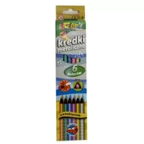 penmate Kredki Premium Kolori metaliczne 6 kolorów - Przybory szkolne - miniaturka - grafika 1