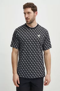 Koszulki męskie - Guess t-shirt bawełniany JESSEN męski kolor czarny wzorzysty Z4GI19 I3Z14 - grafika 1