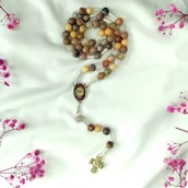 Biżuteria religijna - Różaniec W odcieniach Pocieszyciela - miniaturka - grafika 1