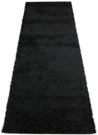 Wycieraczki - Czarny nowoczesny chodnik shaggy na metry D7-M30 - miniaturka - grafika 1